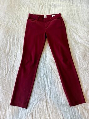 Gap Burgundy Slim Dress Pants